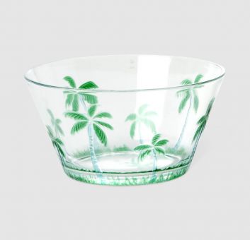 rice Acryl Bowl "Palm Tree" - Clear 