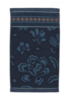 PIP Studio Jasmin Jacquard Dark Blue - Gästehandtuch 30 x 50 cm 