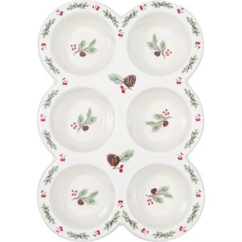 Greengate Christmas Leonora Muffinform White 