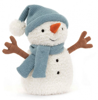 Jellycat Christmas Sammie Snowman 