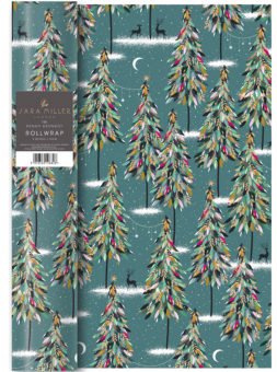 Chic Mic Christmas Teal Forest Geschenkpapier 