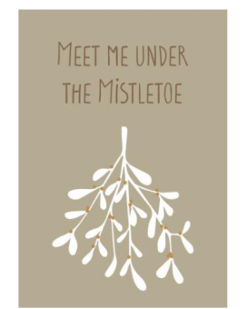 ibLaursen Christmas Metallschild 'Meet me under the Mistletoe' 