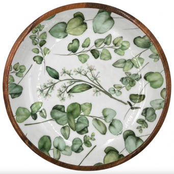 by Room Mangoholzschale Green Leaves 38 cm 