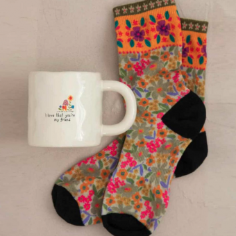 Noi Geschenkset Tasse & Socken 'I Love Friend' 