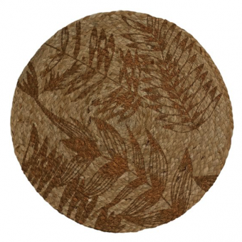 by Room Tischset Jute Leaves Bronze 