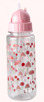 Rice Pink Happy Forest Print Trinkflasche 