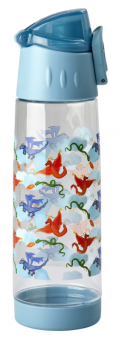 Rice Dragon Print Trinkflasche Blau 