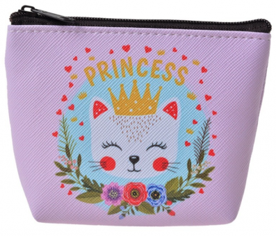 Clayre & Eef Geldbeutel Princess Cat Pink 