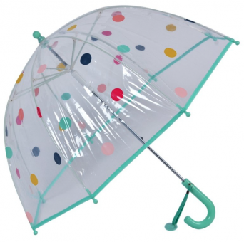 Clayre & Eef Kinder-Regenschirm Dots Grün 