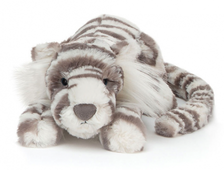 Jellycat Sacha Snow Tiger Little 