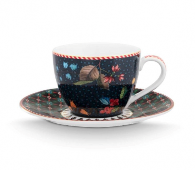 Pip Studio Berry Blues Espressotasse & Untertasse Blau 