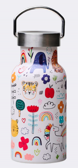 chic mic bioloco ski kids Trinkflasche Doodles 