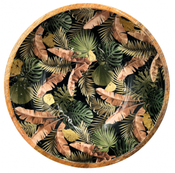 by Room Mangoholzschale Palm Leaves 35 cm 