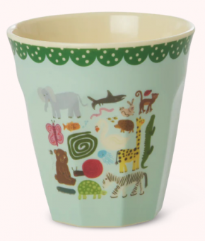 Rice Wildlife Print Becher / Cup Mint Medium 