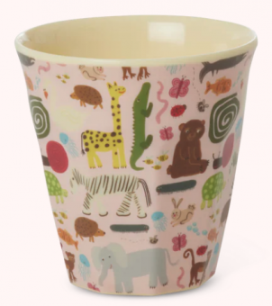 Rice Wildlife Print Becher / Cup Pink Small 