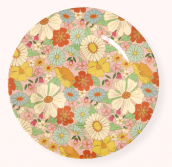 Rice Flower Power Print Kinderteller 