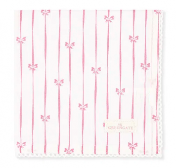 GreenGate Dolobella Stoffserviette mit Spitze Pale Pink 