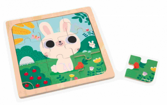 Janod Puzzle Weisser Hase 