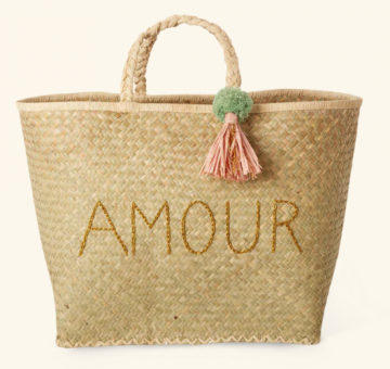 Rice Raffia Tasche Amour 