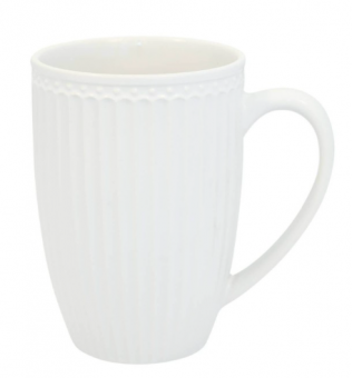 GreenGate Alice Henkeltasse White Tall 