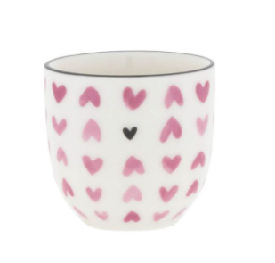 Bastion Collection Eicherbecher White/Rose Hearts 