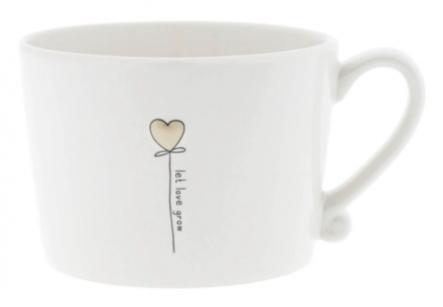 Bastion Collection Tasse White Let Love Grow 