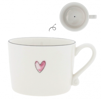 Bastion Collection Tasse White/Rose Heart 