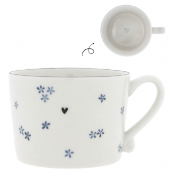 Bastion Collection Tasse Daisies White/Blue 