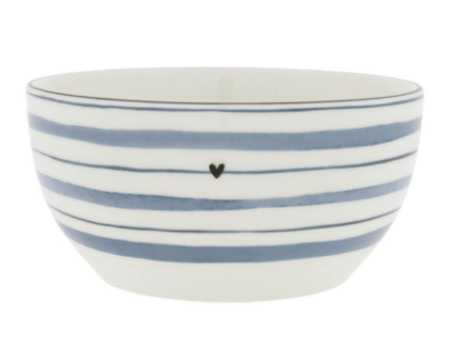 Bastion Collection Schüssel Stripes Watercolour White/Blue 