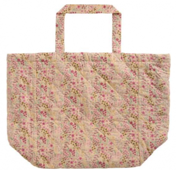 ibLaursen Tasche Wattiert mit rosa/blauen/grünen Blumen 