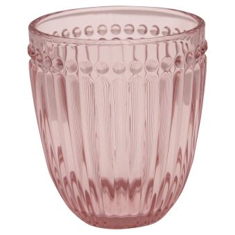 GreenGate Alice Wasserglas Pink 