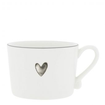 Bastion Collection Tasse Heart Watercolour White/Black 