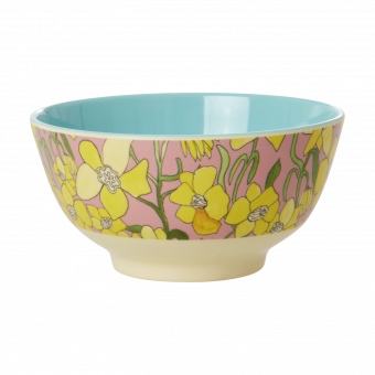 Rice Daffodils Print Bowl Medium 