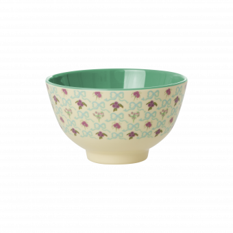 Rice Bow and Bouquet Print Bowl Small 