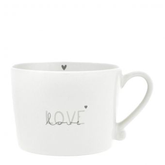 Bastion Collection Tasse White / Double Love Grey 