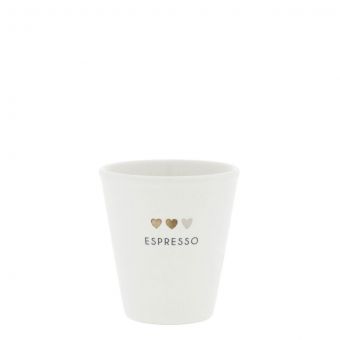 Bastion Collection Espressobecher White / 3 Hearts 