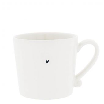 Bastion Collection Tasse White / Heart Black 