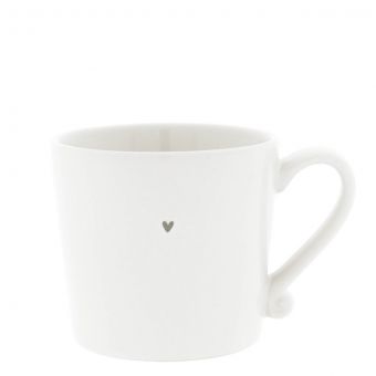 Bastion Collection Tasse white / Heart grey 