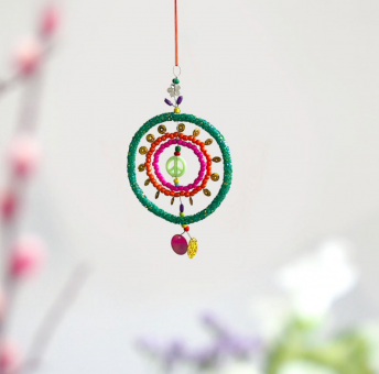 Noi Deko Green Circle Ornament 