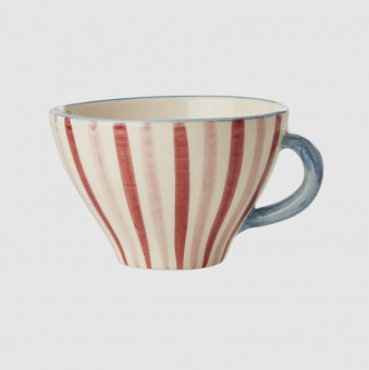 rice KeramikTea Cup - handpainted stripes 