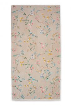 PIP Studio Les Fleurs Badetuch Khaki 70 x 140 cm 